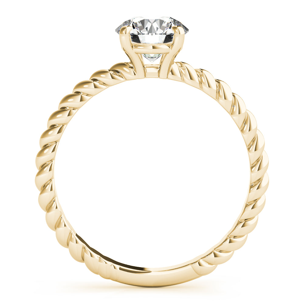 Eleanor Round Diamond Solitaire Engagement Ring-VIRABYANI